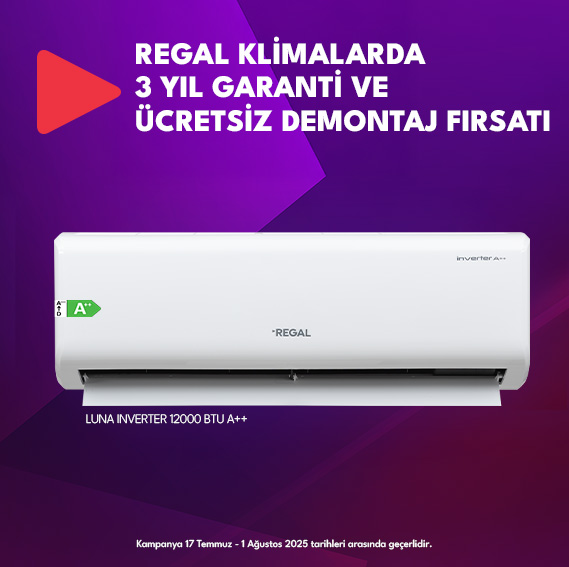 Regal Klimalarda Ücretsiz Demontaj Fırsatı