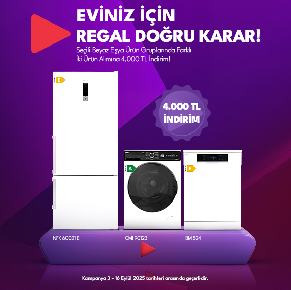 Seçili Beyaz Eşyalardan 2’li Ürün Alımında 4.000 TL indirim! 
