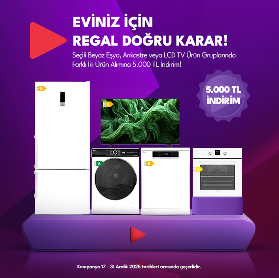 Seçili Beyaz Eşya, Ankastre veya LCD TV Ürün Gruplarından İki Farklı Ürün Alımına 5.000 TL İndirim!