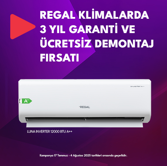 Regal Klimalarda Ücretsiz Demontaj Fırsatı