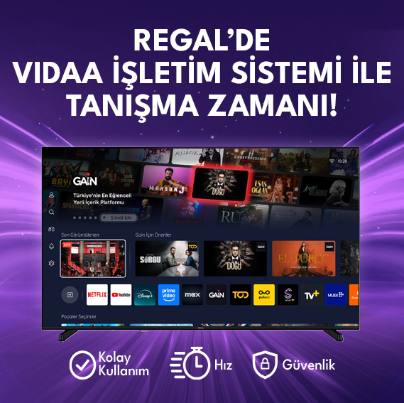 REGAL VIDAA İLE SINIRLARI KALDIRIN