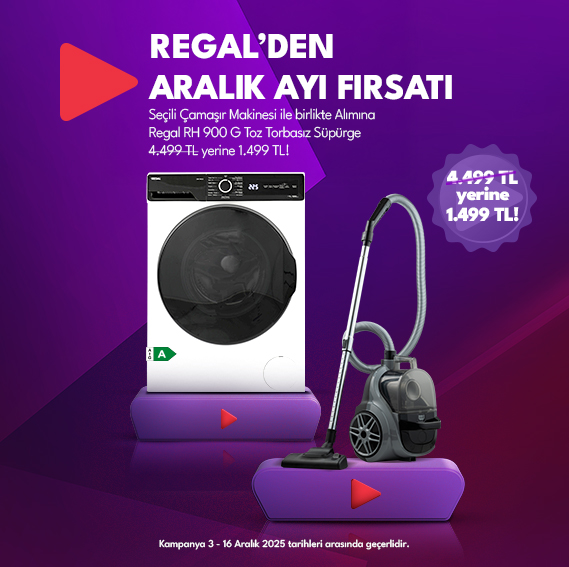 Seçili Çamaşır Makinesi yanında Süpürge Alımında 3.000 TL İndirim!