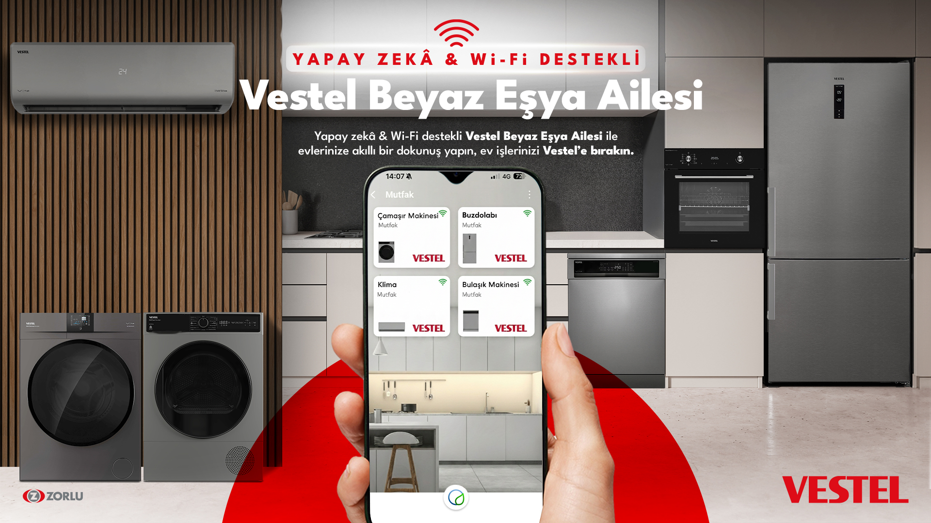 Vestel Wi-Fi ve Yapay Zekâ ile Akıllı Yaşam Teknolojileri