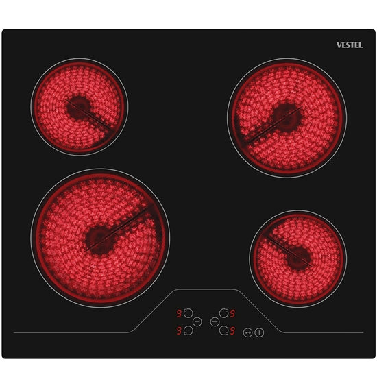 Vestel AO-6330 S 60 cm 4 Gözü Elektrikli Ankastre Ocak