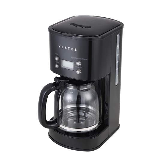 Vestel Retro Siyah Filtre Kahve Makinesi