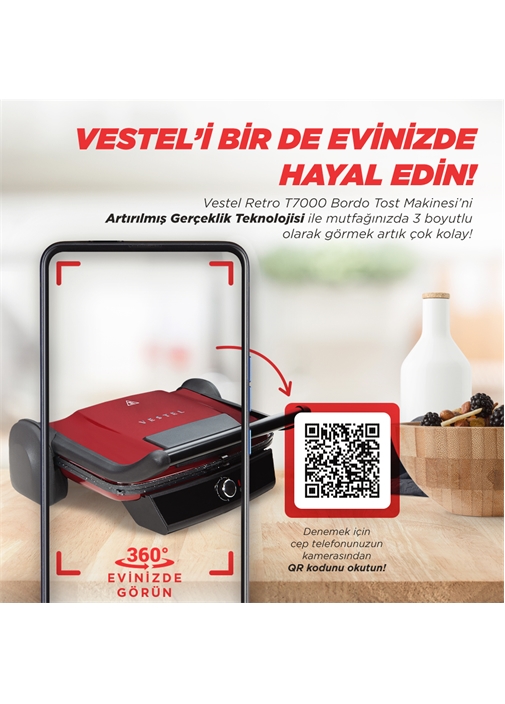 VESTEL RETRO T7000 BORDO Tost Makinesi