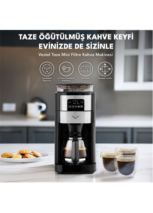 Vestel Taze Mini Filtre Kahve Makinesi
