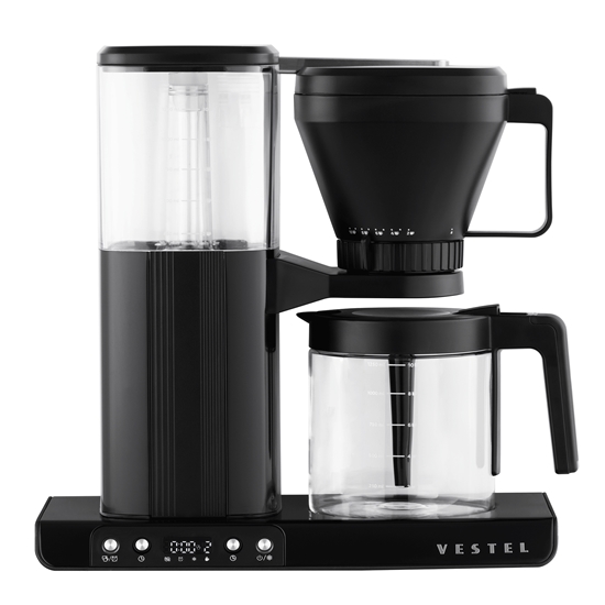 Vestel Brew 50 Retro Siyah Filtre Kahve Makinesi