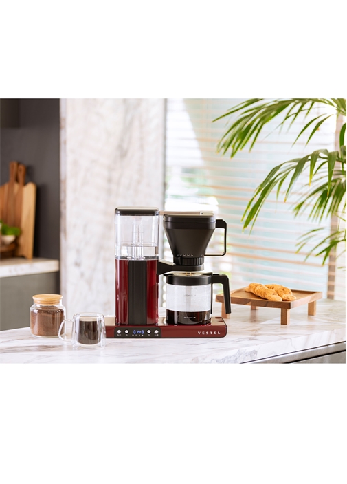 Vestel Brew 50 Retro Bordo Filtre Kahve