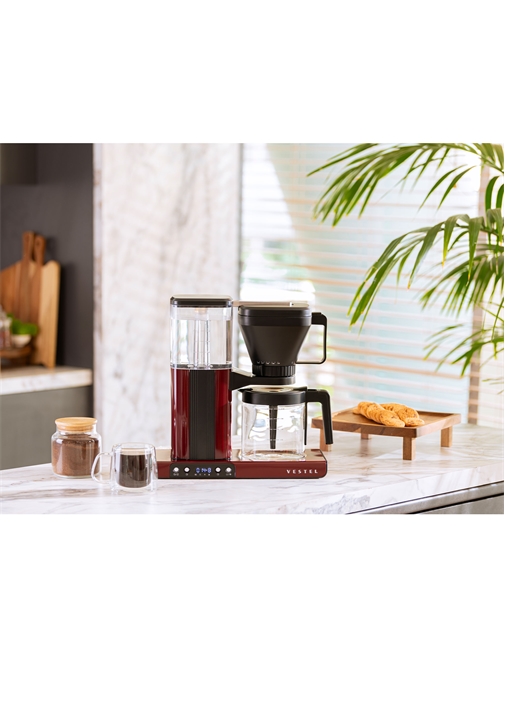 Vestel Brew 50 Retro Bordo Filtre Kahve