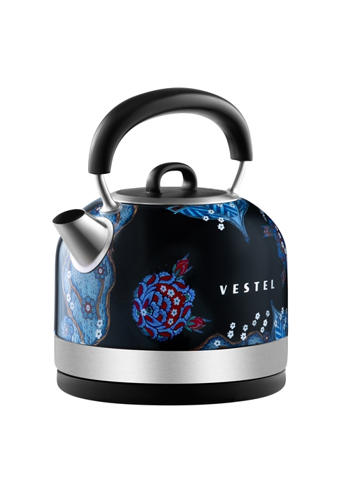 Vestel X Aslı Filinta Retro Siyah Çini Su Isıtıcı