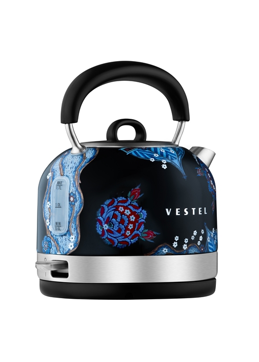 Vestel X Aslı Filinta Retro Siyah Çini Su Isıtıcı