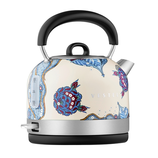 Vestel X Aslı Filinta Retro Bej Çini Su Isıtıcı