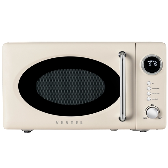 Vestel MD 20 YD Retro Bej Mikrodalga Fırın