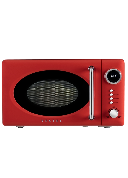 Vestel MD 20 YD Retro Kırmızı Mikrodalga Fırın