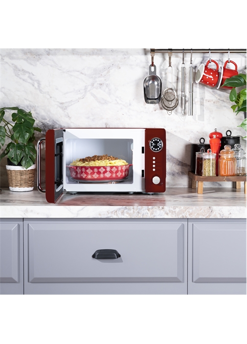 Vestel MD 20 YD Retro Bordo Mikrodalga Fırın