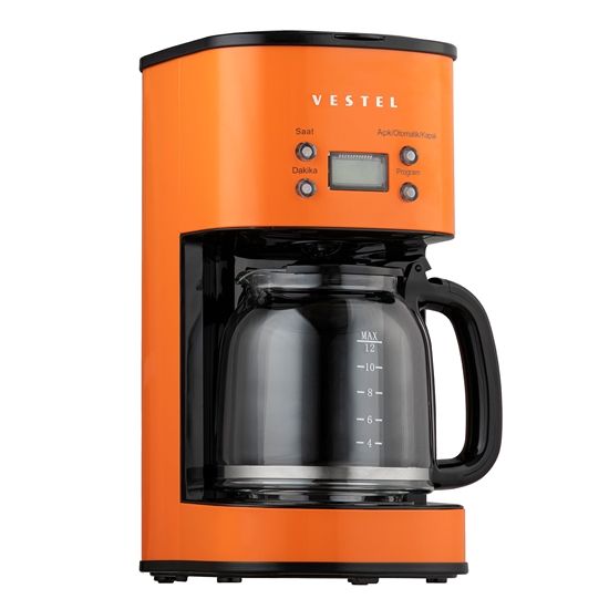 Vestel Retro Turuncu Filtre Kahve Makinesi