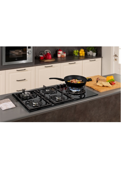 Vestel AO-91159 S DG-W 90 cm 5 Gözü Gazlı (1 Gözü Wok'lu) Ankastre Ocak