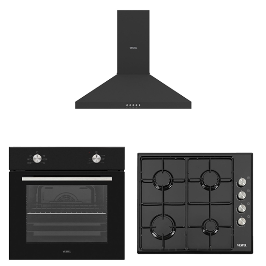 Vestel Piramit Siyah Pratik Set