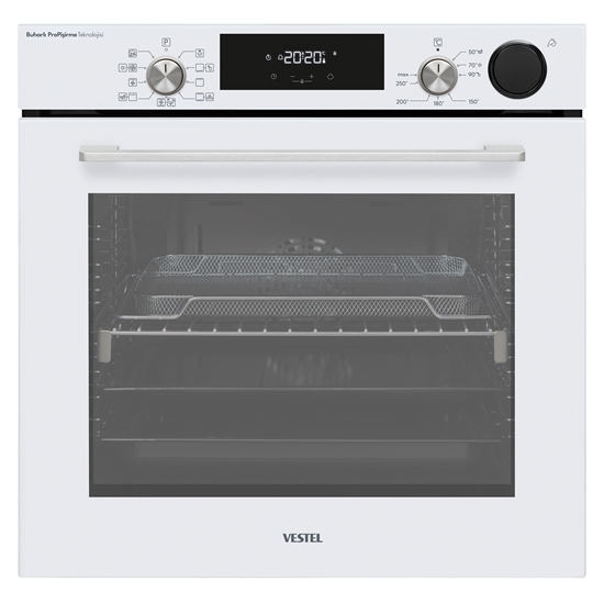 Eğik Beyaz Buharlı Lightfry Set 