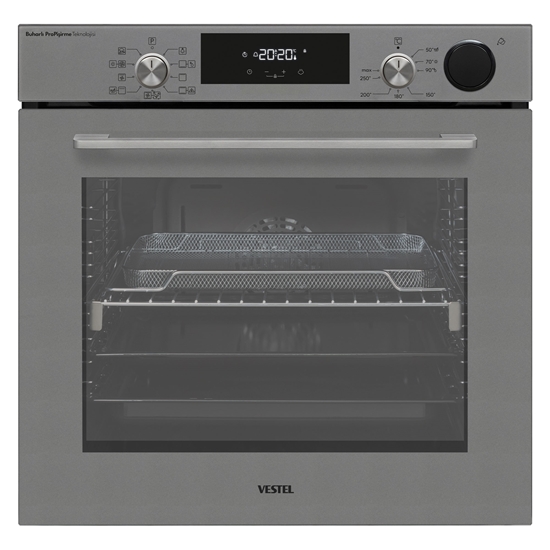 Eğik Gri Buharlı Lightfry Set 