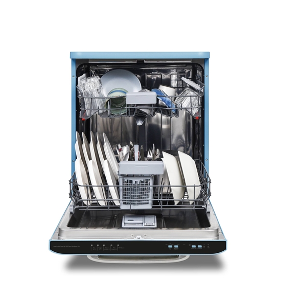 Vestel x Aslı Filinta BM 5001 Retro Düş Mavisi Çini Bulaşık Makinesi