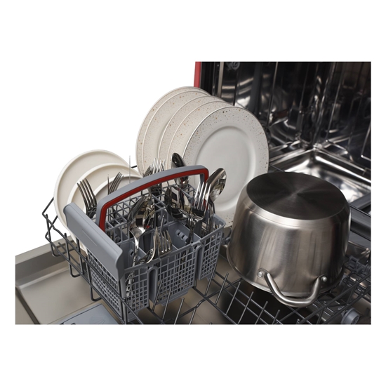 Vestel x Aslı Filinta BM 5001 Retro Kırmızı Çini Bulaşık Makinesi