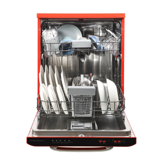 Vestel x Aslı Filinta BM 5001 Retro Kırmızı Saz Bulaşık Makinesi