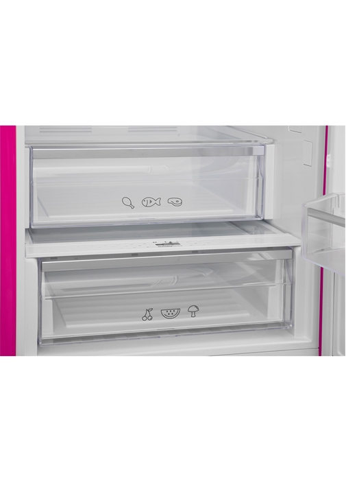 Vestel RETRO NFK37011 PEMBE 330 Lt No-Frost Buzdolabı