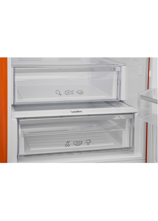 Vestel RETRO NFK37011 TURUNCU 330 Lt No-Frost Buzdolabı