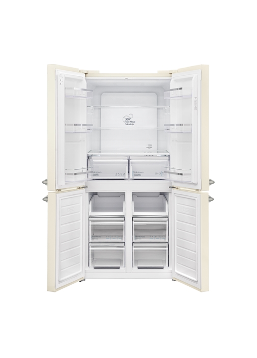 Vestel RETRO FD56011 BEJ 487 Lt No-Frost Buzdolabı
