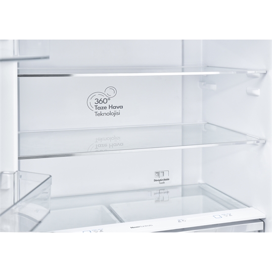 Vestel RETRO FD56011 BEJ 487 Lt No-Frost Buzdolabı