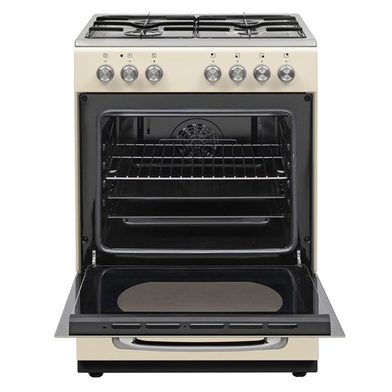 Vestel Retro SF 84011 DG Bej 4 Gözü Gazlı A Enerji Sınıfı Solo Fırın