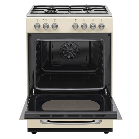 Vestel Retro SF 84011 DG Bej 4 Gözü Gazlı A Enerji Sınıfı Solo Fırın