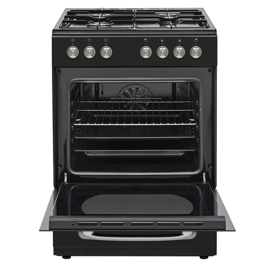 Vestel Retro SF 84011 DG Siyah 4 Gözü Gazlı A Enerji Sınıfı Solo Fırın