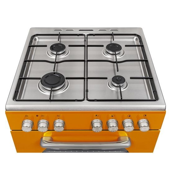 Vestel Retro SF 84011 DG Turuncu 4 Gözü Gazlı A Enerji Sınıfı Solo Fırın