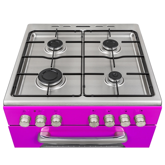 Vestel Retro SF 84011 DG Pembe 4 Gözü Gazlı A Enerji Sınıfı Solo Fırın