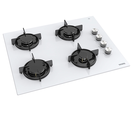 Vestel AO-651041 B 65 cm 4 Gözü Gazlı Ankastre Ocak