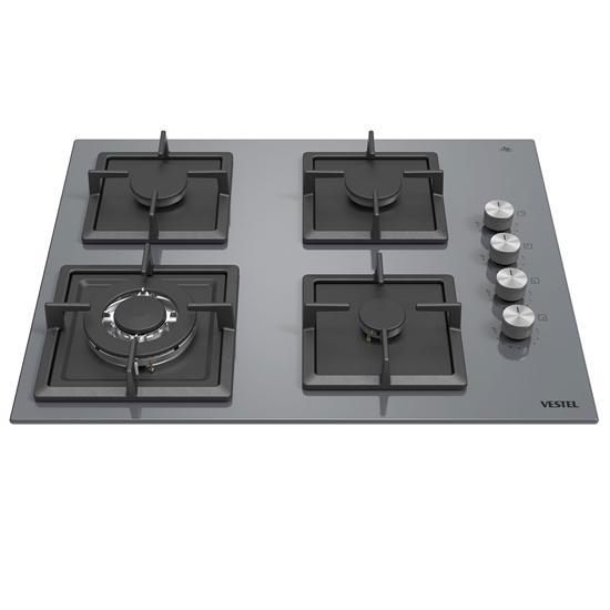 Vestel AO-6510419 G DG DWK 65 cm 4 Gözü Gazlı (1 Gözü Wok'lu) Ankastre Ocak