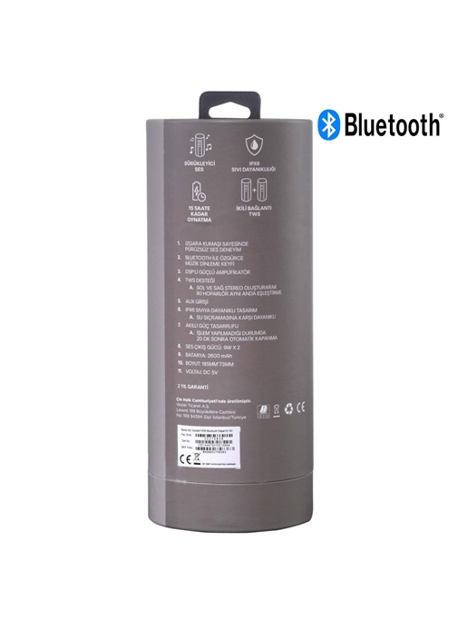 Vestel Desibel H500 Bluetooth Hoparlör Gri