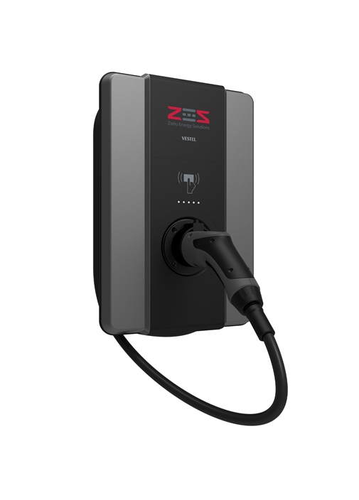 Vestel Elektrikli Araç Şarj İstasyonu EVC04 ZES4-AC22-T2P OPT2 22kW Kablolu