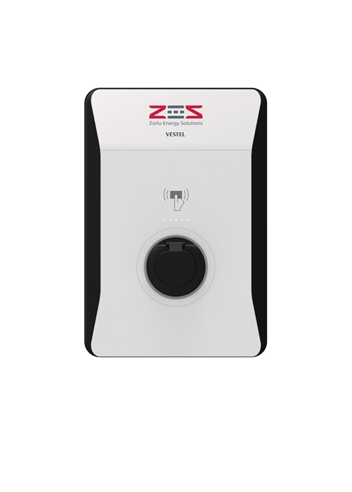 Vestel Elektrikli Araç Şarj İstasyonu EVC04 ZES4-AC22SW-OPT1 22 kW Smart Wi-Fi Soketli
