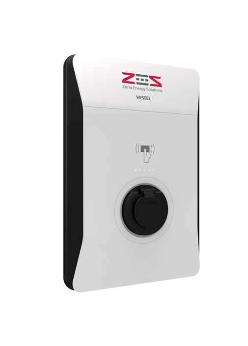 Vestel Elektrikli Araç Şarj İstasyonu EVC04 ZES4-AC22SW-OPT1 22 kW Smart Wi-Fi Soketli