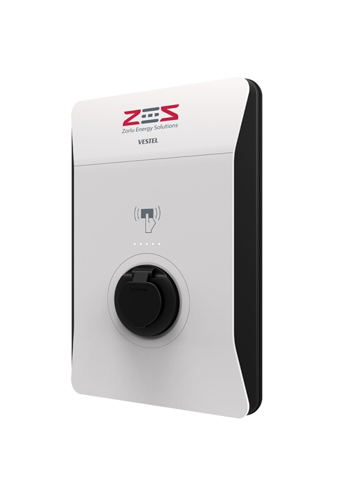 Vestel Elektrikli Araç Şarj İstasyonu EVC04 ZES4-AC22SW-OPT1 22 kW Smart Wi-Fi Soketli