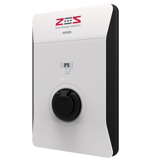 Vestel Elektrikli Araç Şarj İstasyonu EVC04 ZES4-AC22SW-OPT1 22 kW Smart Wifi Soketli