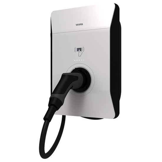 Vestel Elektrikli Araç Şarj İstasyonu EVC04 Smart Wifi 22kW Kablolu