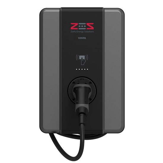 Vestel Elektrikli Araç Şarj İstasyonu EVC04 ZES4-AC22SW-T2P OPT2 22 kW Smart Wifi Kablolu