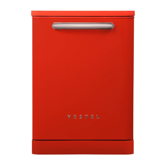 Vestel BM 5011 Retro Kırmızı Bulaşık Makinesi