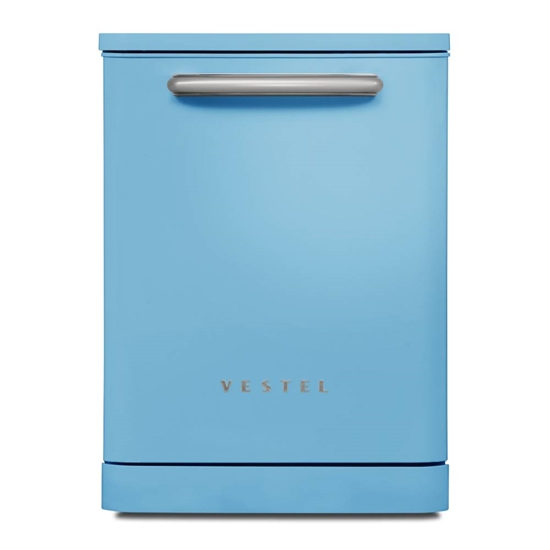 Vestel BM 5011 Retro Düş Mavisi Bulaşık Makinesi