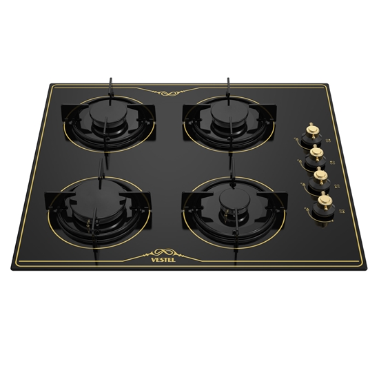 Vestel AO-61041 RS DG 60 cm 4 Gözü Gazlı Ankastre Ocak